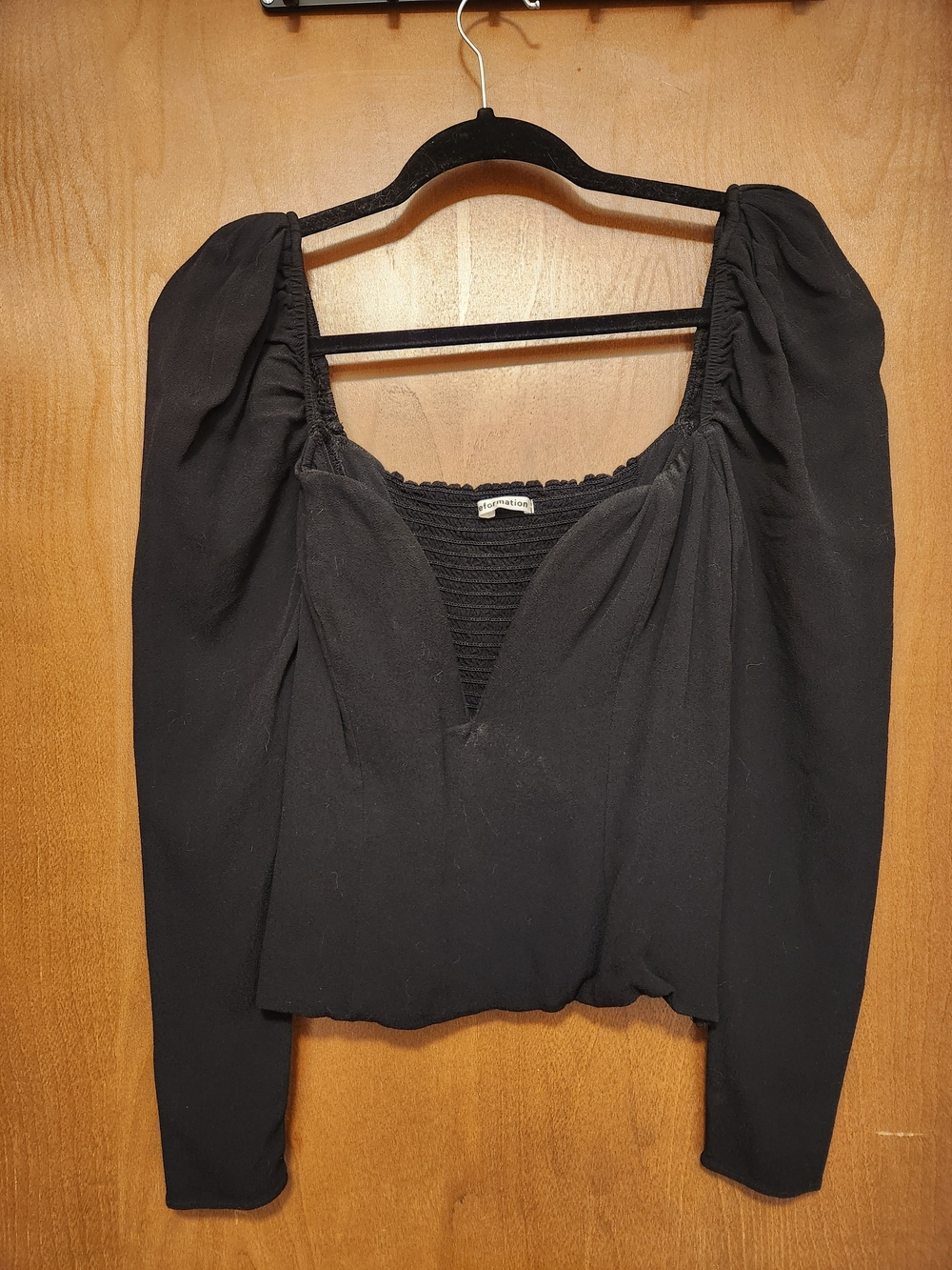Reformation Deep-Plunge Top